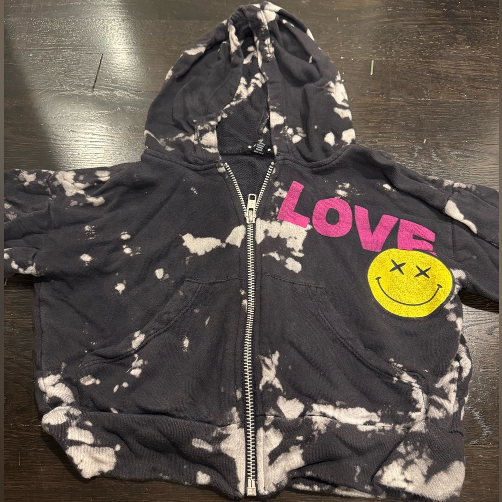 Flowers by Zoe zip up hoodie